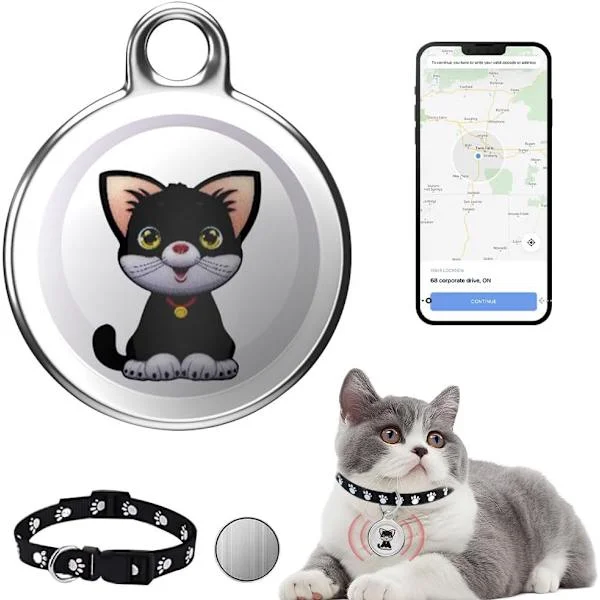 Mini GPS-paikannin kissoille ja koirille, lemmikkieläinten paikannin kissoille ja koirille ilman kuukausimaksuja