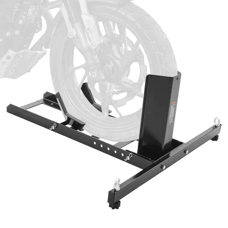 AliExpress - SucceBuy – cale de roue de moto verticale, 1800lb, support de roue avant de moto en acier robuste avec trou réglable pour moto