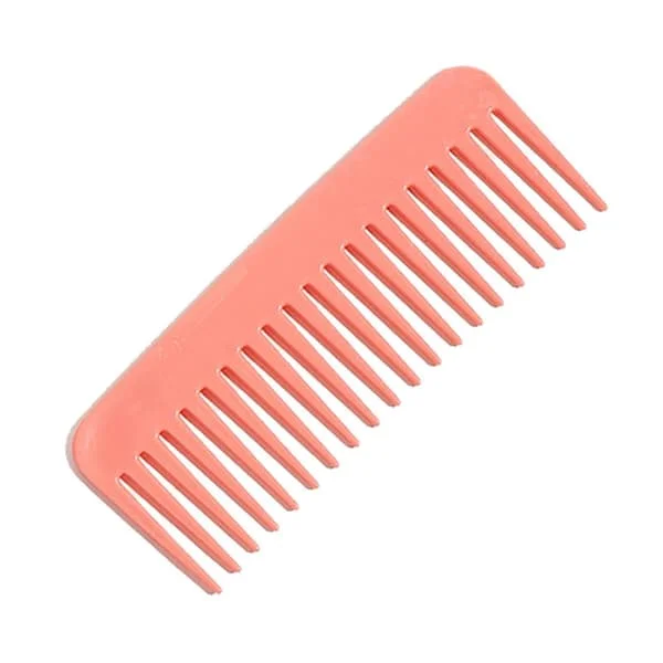 Hårkam, bredtannkam, antistatisk hårkam, frisørstylingkam for kvinner (rosa)