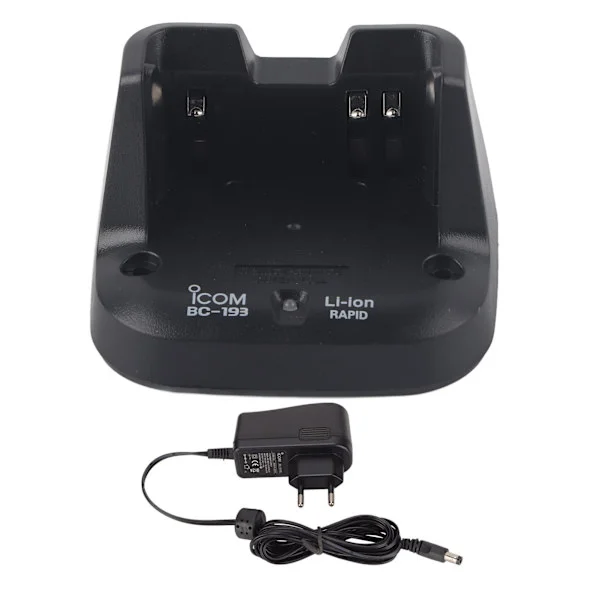 BC193 Tovejsradio Hurtiglader Multifunktionel Walkie Talkie Bord Hurtiglader til Icom ICV8E V80 F3003 EU Stik 100-240V
