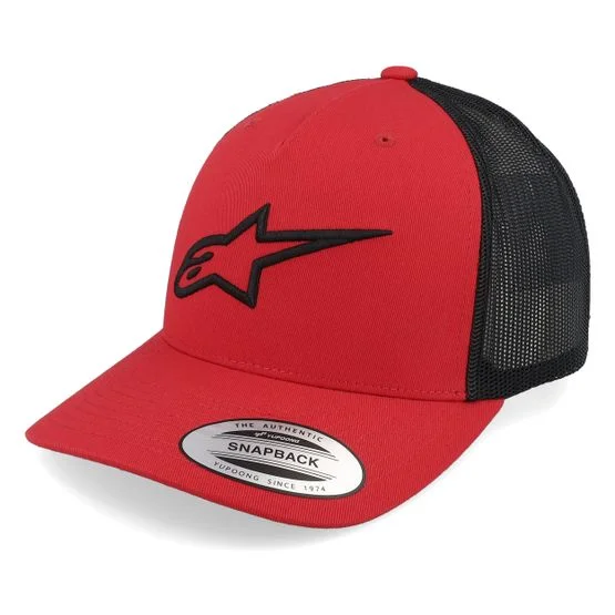 Alpinestars - Ageless Hat Red/Black Trucker Trucker Red Cap - @ Hatstore