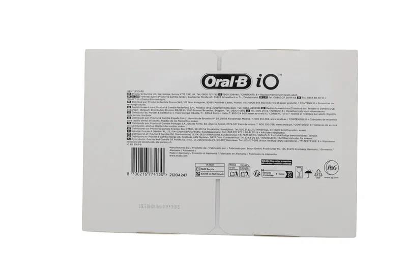 Braun Oral-B iO Gentle Cleaning Vaihtoharjat / kiinnitettävät harjat 8 kpl.