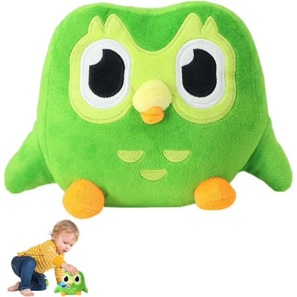 Vihreä Pöllö Pehmolelu Pehmeä Pöllö Täytetty Piirretty Pöllö Heittotyyny Vihreä Pöllö Täytetty Pehmolelu Pehmeä Pöllö Söpö Leikki Kotiin Sopiva