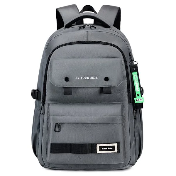 Student Backpack Simple and Light Laptop Bag 47*32*19 Dark Grey