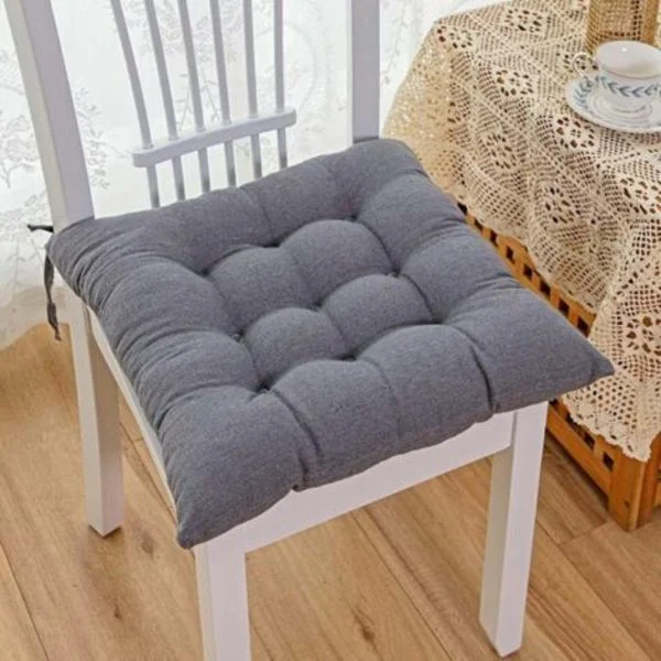 Stolputer 40 X 40 X 8 Cm, Hageputer, Tykk Pute, Bomullspute, for Innendørs og Utendørs Terrasse Balkong Sofa