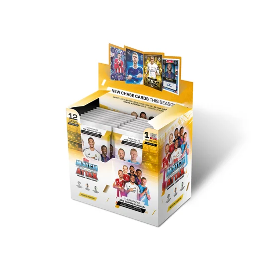 Topps - Match Attax Champions League 25/26 Cards Box - 32 Packs (384 Cards) Black Trading Cards - @ Hatstore