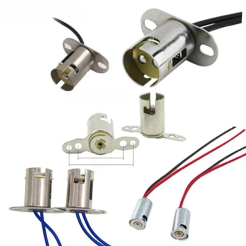 AliExpress - 2 pièces 1157 BA15D BAY15D 1156 BA15S 4 pièces BA9S Auto voiture clignotant lumière LED ampoule fil adaptateur lampe douille support