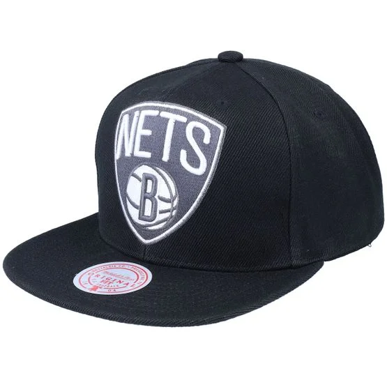 Mitchell & Ness - NBA Black snapback Czapka Z Daszkiem - Brooklyn Nets Nba Xl Bwg Black Snapback @ Hatstore
