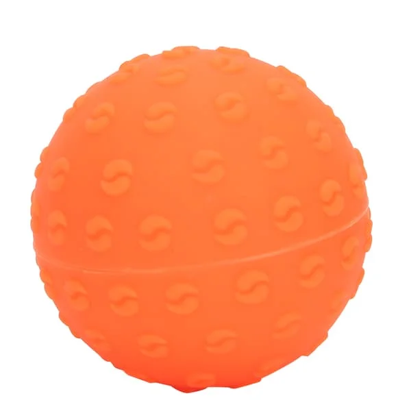 Orange Silikon Fascia Massageboll för Fitness Yoga Kropp Axel Handträning