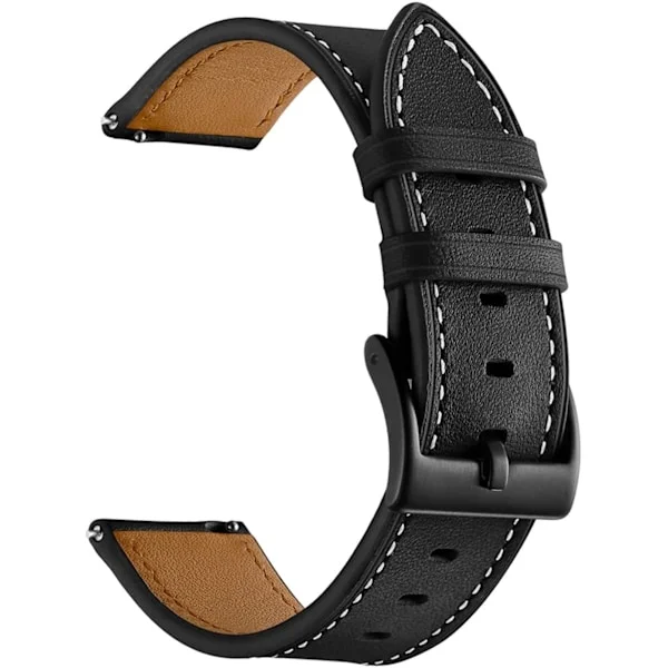 AVEKI Galaxy Watch 4 Band 40mm 44mm/Galaxy Watch 4 Classic 46mm 42mm Band, 20mm Läderarmband Rem för Kvinnor Män för Samsung Galaxy Watch Active 2/Wa