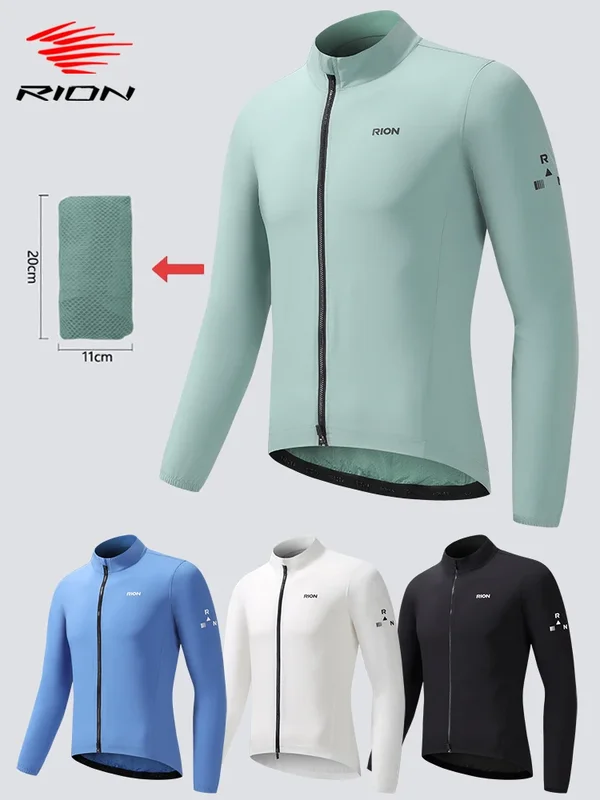 AliExpress - RION Herren Windbreaker Packbare Fahrradjacke Winddichte Fahrradjacke Fahrradbekleidung MTB-Jacken UPF50+ Sonnenschutz Leichtgewicht