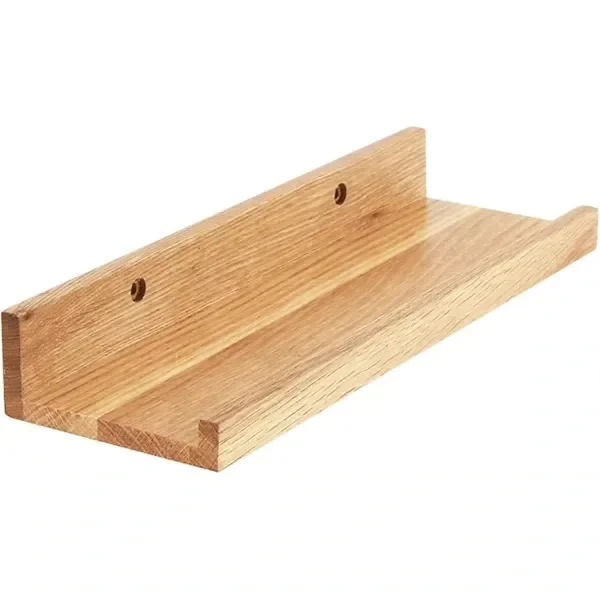 Kelluva puuhylly, seinähylly 30 cm, rustiikkinen riippuva seinähylly Rustiikkinen ruskea 30cm
