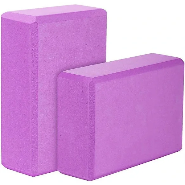 Joogatiili 2 kpl, EVA-vaahto Joogatiili Harjoituspalikka, Violetti