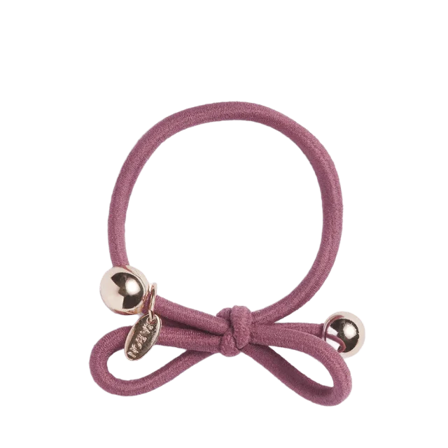 IA BON Hair Tie with Gold Bead - Mauve Accessoarer & tillbehör Dam Lila ONESIZE