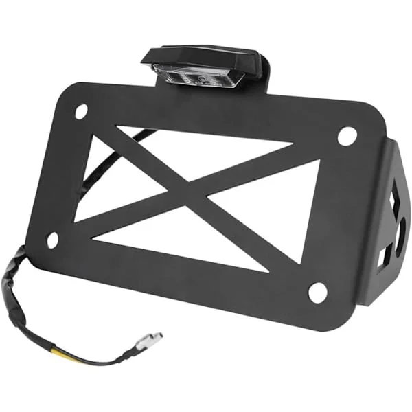 Motorsykkel skiltholder - Skiltholder for side LED-baklys for motorsykler, sportssykler, cruisere, etc.