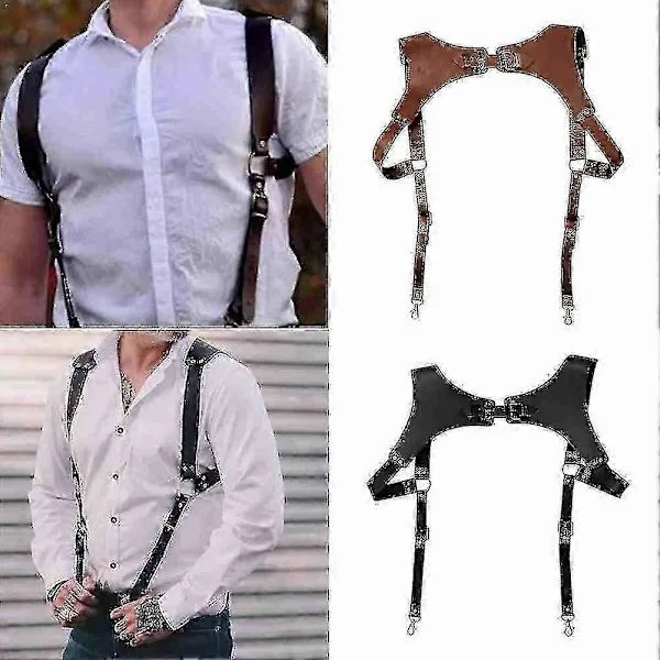 Stilige herre seler belter Ny mote Gentleman Sportmann Seler Lærreimer Voksenbelter One-size brun