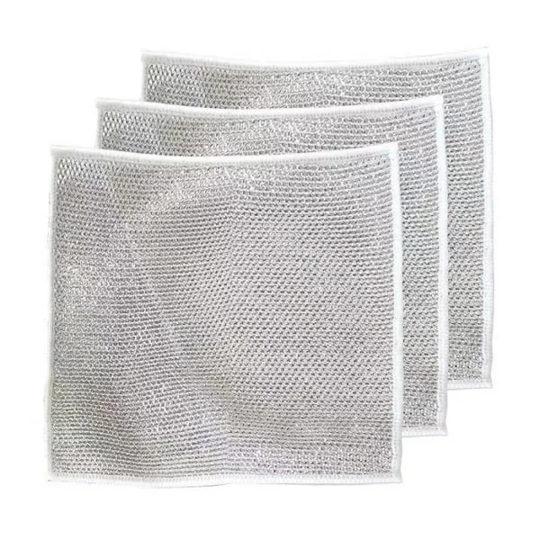 2024 New Multifunctional Metal Dishcloths, Premium Metal Wire Dishcloths, Scratch-Free Metal Wire Dishcloths 15 pcs