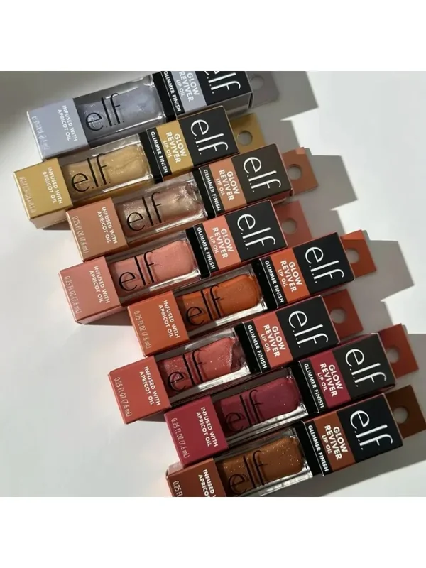 AliExpress - Elf New Glow Reviver Lip Gloss Candy Divine Wine Tinted Lightweight Moisturizing Nutritious Lip Oil Plump Lip Makeup Cosmetics
