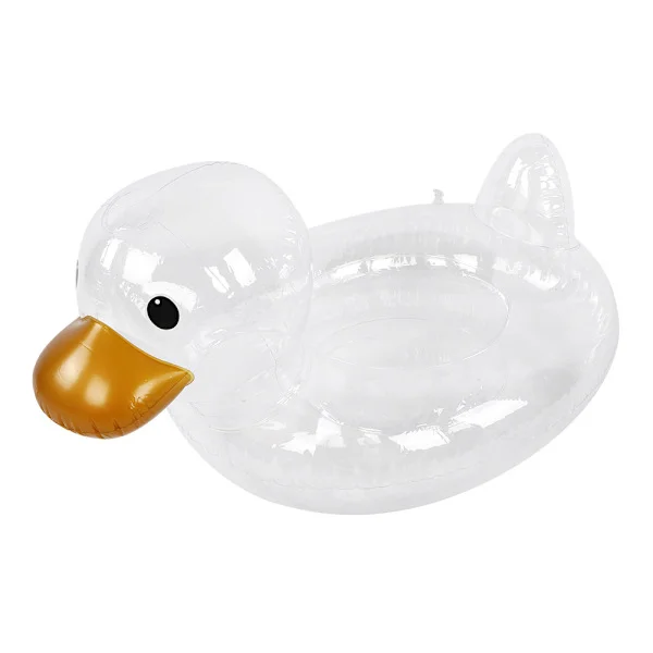 Baby Spädbarn Transparent Anka Simring Småbarn Vatten Flytande Sittring Pool Säkerhetshjälp Tränare för 0-4 År Gamla
