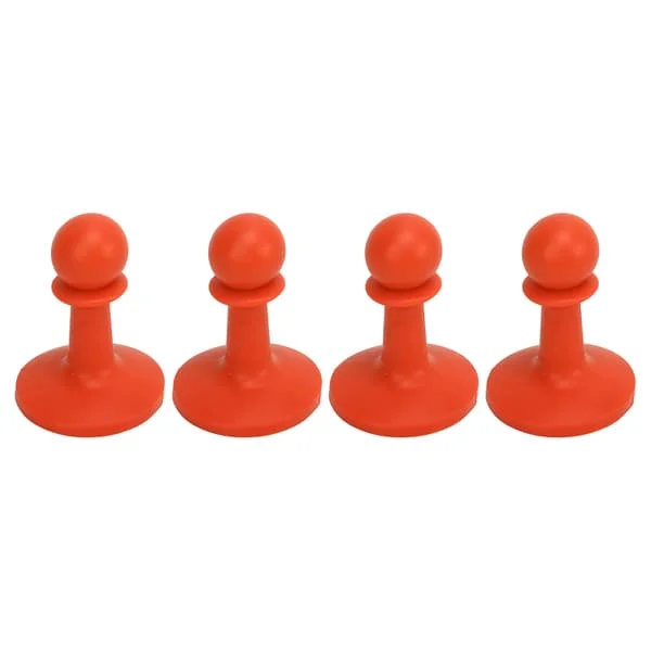 4 st Lightning Proof Cap Camping Tältstång Markis Stångstöd Anti Åskskydd Hatt Åskskydd för Camping Vandring Orange