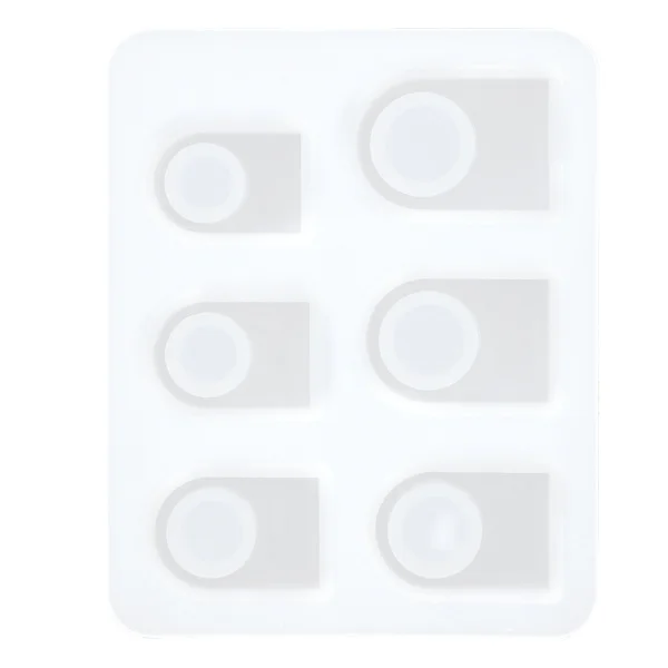 Silicone Ring Mold Square Head Modern Transparent DIY Handmade Jewelry Mold Kit
