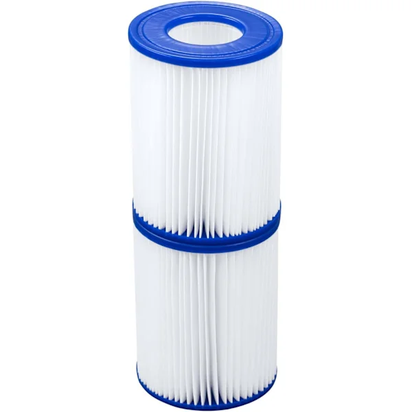 Bestway Flowclear Typ II Filterpatron, Bestway Pool- och Spafilter, Enkel installation, Poolrengöringsfilter, 2-pack