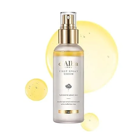 d'alba Italian White Truffle First Spray Serum Spray Serum, Moisturizing Facial Spray, Surfactant-Free, Spraying