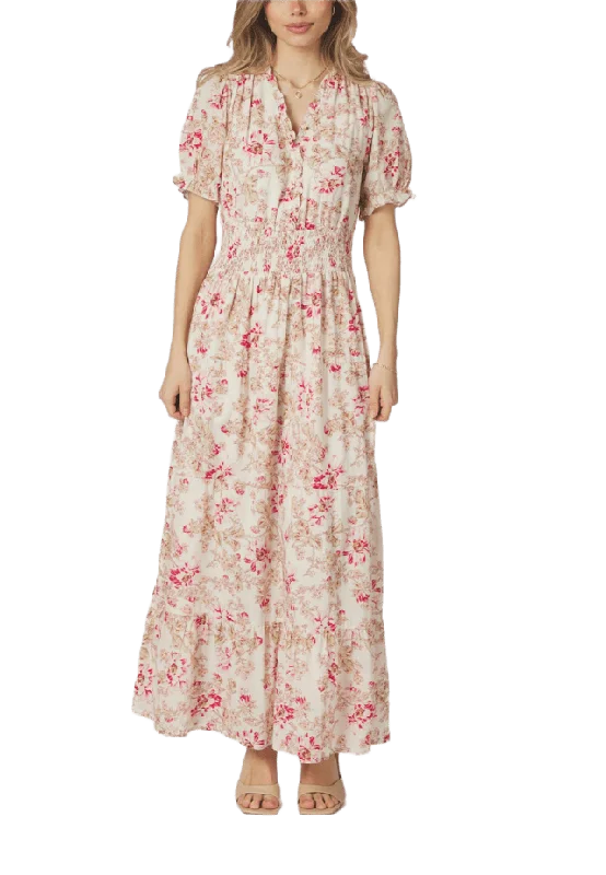 Neo Noir Kanza Flower Rose Dress Klänningar Dam Rosa 36