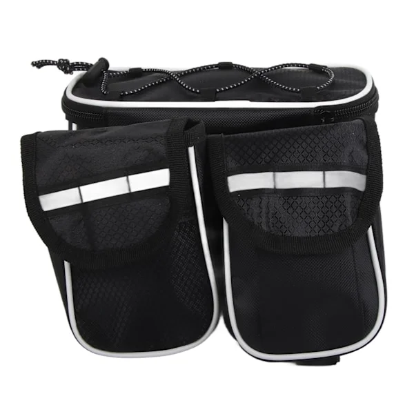 Waterproof Bicycle Front Top Tube Bag Bike Frame Storage Bag (Black)