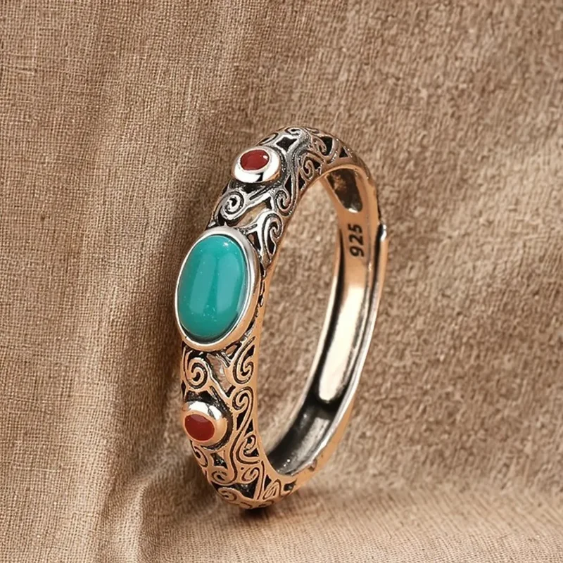 AliExpress - Bague en argent sterling 925, motif vintage pour femmes, bijoux de mariage et de fiançailles, diamant simulé brillant, cadeaux pour 