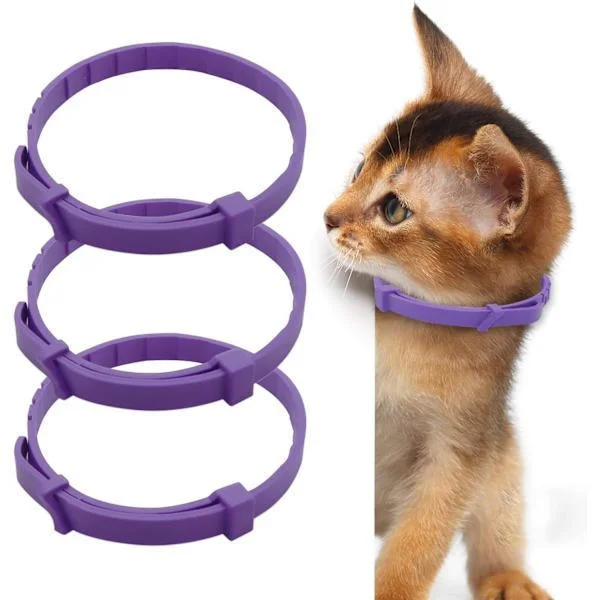 3 st Katt Lugnande Halsband Justerbart Kattferomon Lugnande Halsband