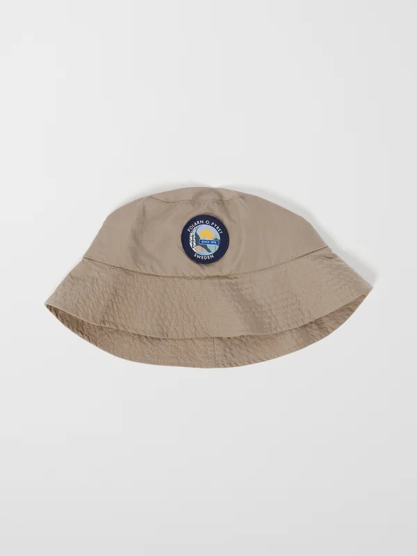 Polarn O. Pyret - Vattenavvisande Bucket hat - Beige - Storlek: 56 - Barnkläder 9-12 Månader