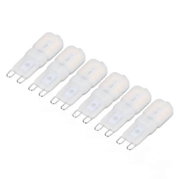 Dimbar G9-lampa 6-pack 3W Dimbar G9 LED-lampa 360 grader energibesparing