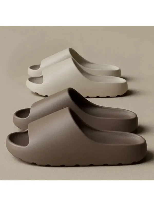 AliExpress - Damen Sommer Kokosnuss-Slipper, Wolken-Plateau-Sandalen, weiche EVA-Badeschlappen, modische Hausschuhe, Badezimmer-Slipper