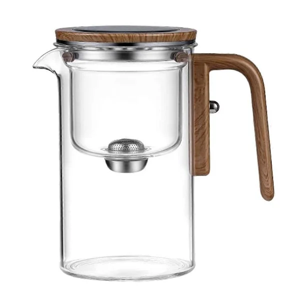 600ml Magisk Tekanna Vattenseparerande Glas Tekanna Magisk Tekanna med Insats Glas Tekanna med Sil