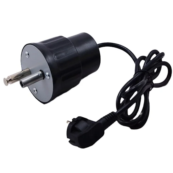 2 Sockets, Elektrisk Motor för BBQ Rotisserie Aluminium BBQ Rotisse