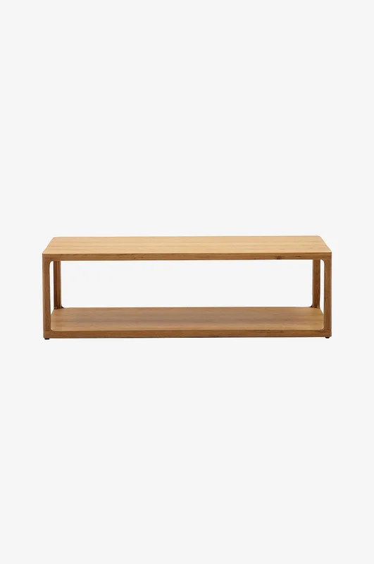 Kave Home - Sofabord massiv eik Maymai 140 x 70 cm - Brun - Sofabord - Fra Homeroom