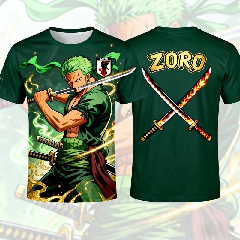 AliExpress - One Piece Zoro Japan Special Edition Fußballtrikot T-Shirt Kinder Fußball Sport T-Shirt Erwachsene Herren Freizeitmode T-Shirt