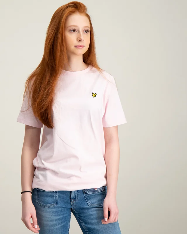 Lyle & Scott Plain T-shirt Rosa T-shirts Tjej - Kids Brand Store