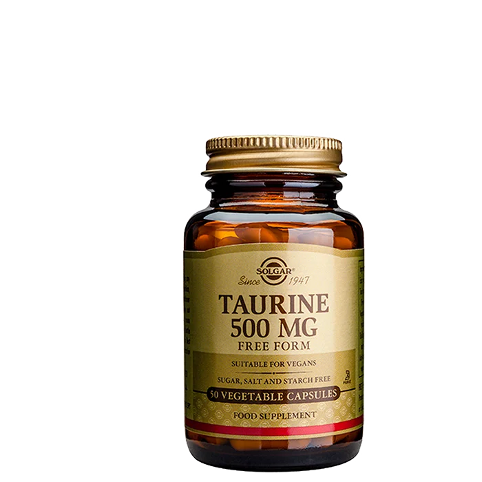 Solgar Taurin 500 mg Aminosyrer 50 kapsler
