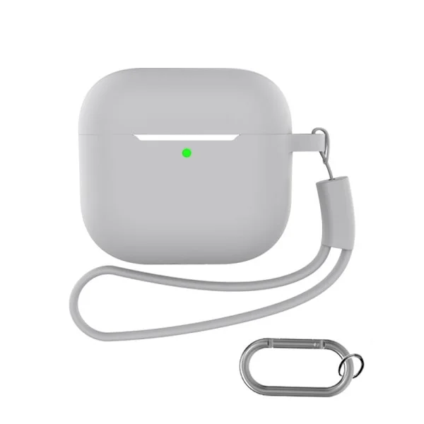 AirPods-fodral med nyckelring och tillbehör Grey AirPods 4