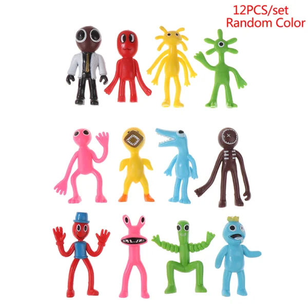 12 st/set Roblox Rainbow Friends Figurer Modelldockor som present 12pcs/set