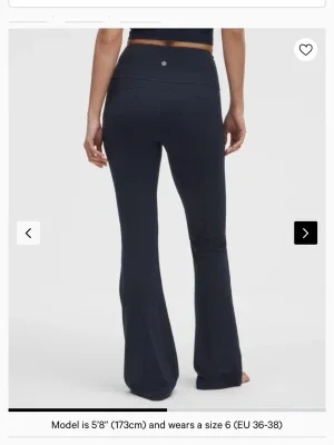 Mörkblå bootcut leggings Lululemon