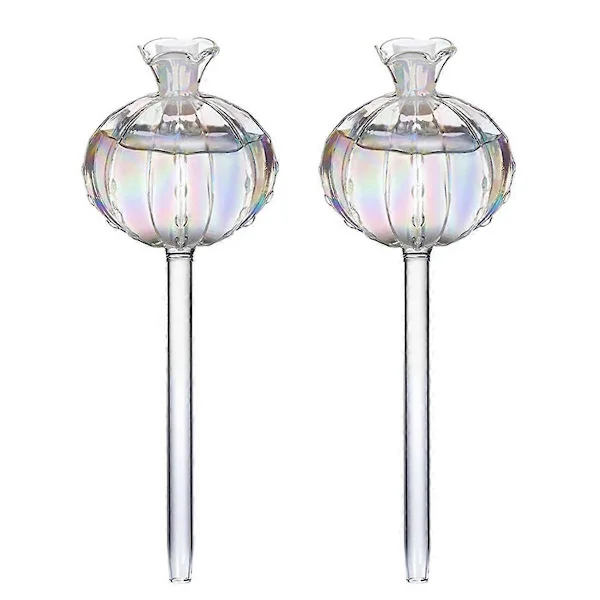 Automatiska bevattningskulor i glas, formade som blommor, för krukväxter, droppbevattning, transparent färg Transparent Color_max