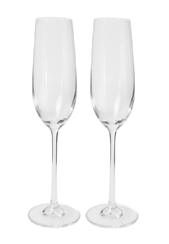Chateau BONLION Champagneglas kristall BELLE 25 cl, 2-pack Transparant ONESIZE