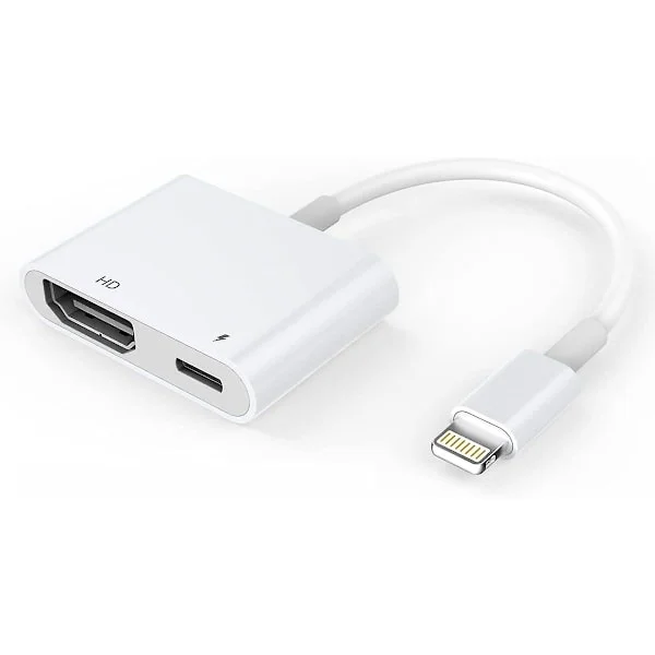 HDMI-adapter, HDMI-adapter til iPhone 1080p Lightning Digital AV-adapter, HDMI-synkroniseringsskærm HDMI-stik til iPhone & iPad