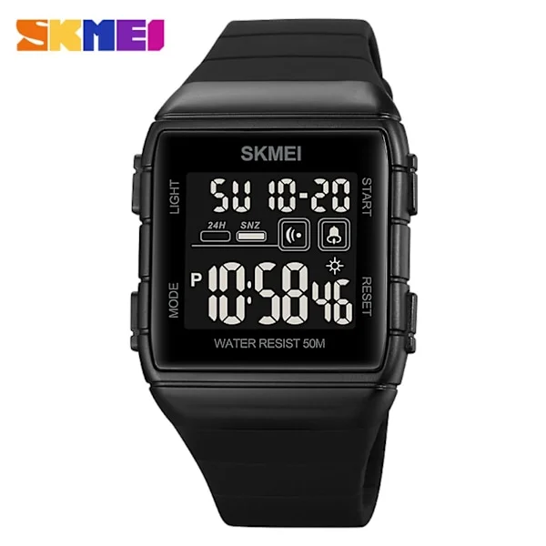 SKMEI 1960 sportklockor Nedräkning dubbel tid watch väckarklocka Kronografbord Digitala klockor
