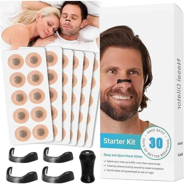 Kuorsauksenestoliuskat / Magneettiset laastarit - Pysäyttävät kuorsauksen