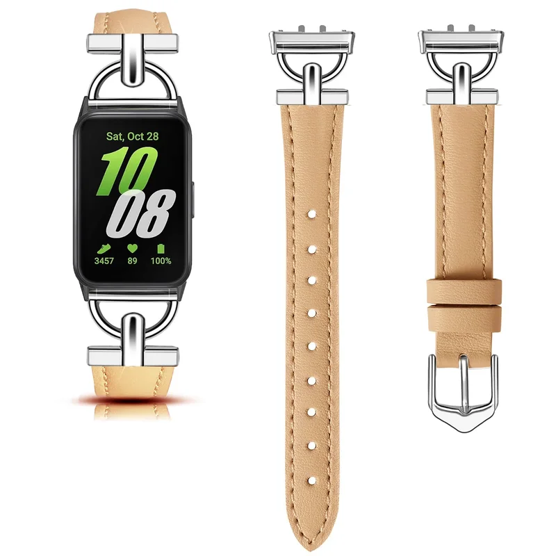 AliExpress - Für Samsung Galaxy Fit 3 Metall + Lederarmband für Samsung Fit 3 Smart Watch Zubehör Armband für Galaxy Fit 3 Armband Gürtel