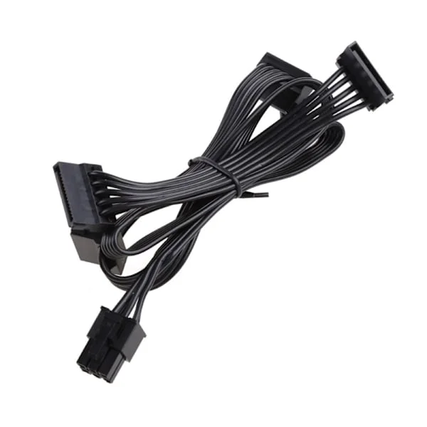 6-pin till 4 SATA Hårddisk Ström för RM550x RM650x RM750x RM850x RM1000x